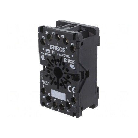Stativ Relee 11 PIN pentru Șină DIN | Electronic-mag.ro | Componente Electronice