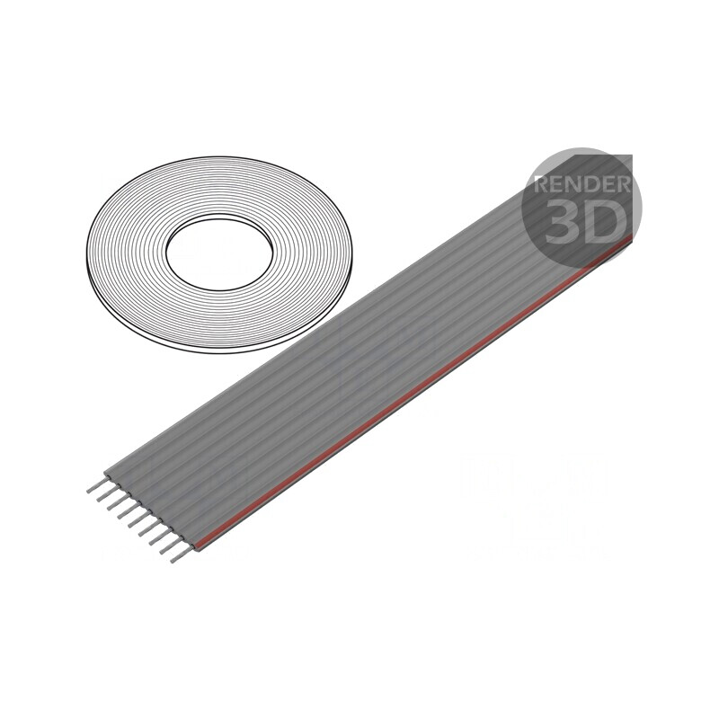 Cablu Bandă 1,27mm Cu 9x28AWG PVC Neecranat | Electronic-mag.ro | Componente Electronice Cablu Bandă 1,27mm Cu 9x28AWG PVC Neecranat | Electronic-mag.ro | Componente Electronice