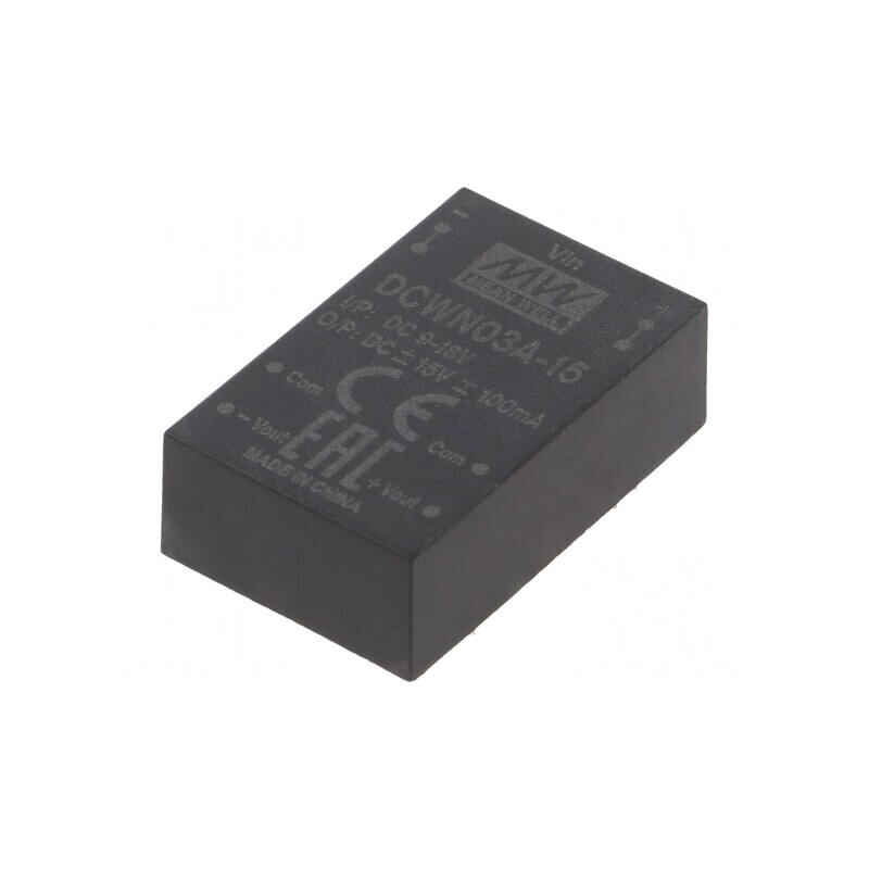 Convertor DC/DC 3W 9-18V la ±15V DIP24 | Electronic-mag.ro | Componente Electronice