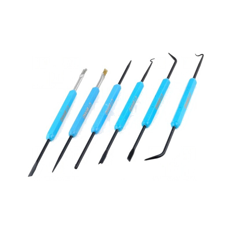 Set Răzuitoare și Perii 180mm 6 Bucăți | Electronic-mag.ro | Componente Electronice