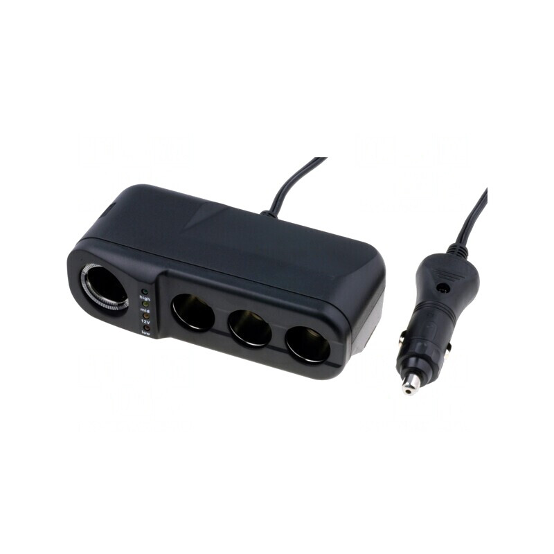 Splitter Brichetă Auto Soclu x4 10A 1m | Electronic-mag.ro | Componente Electronice