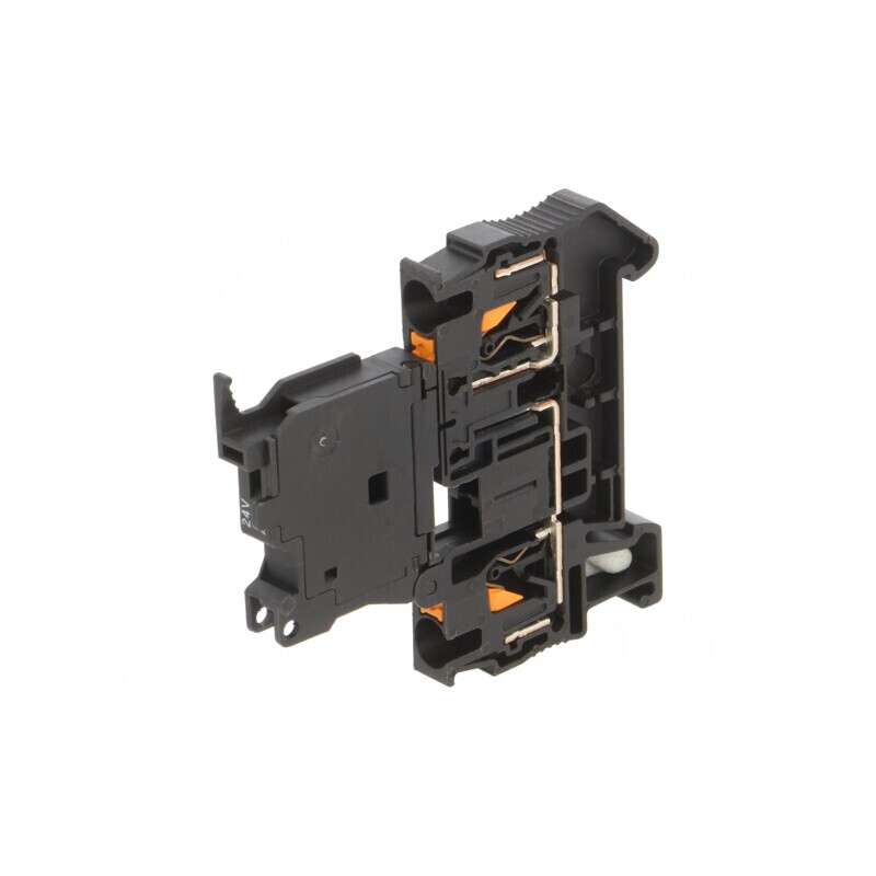 Conector de Îmbinare Șine 0,2-6mm2 2 Borne Negru PT | Electronic-mag.ro | Componente Electronice