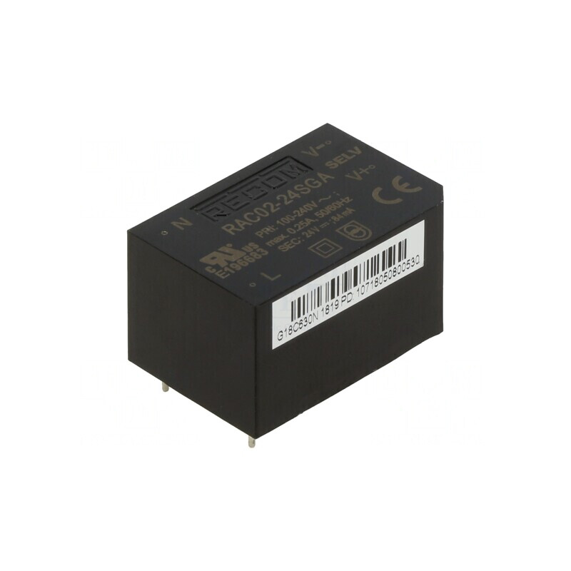 Convertor AC/DC 2W 24V 83mA  | Electronic-mag.ro | Componente Electronice