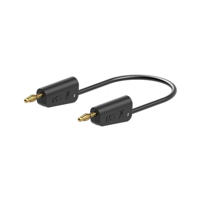 Cablu de măsurare 60VDC 30VAC 32A 1m Negru | Electronic-mag.ro | Componente Electronice