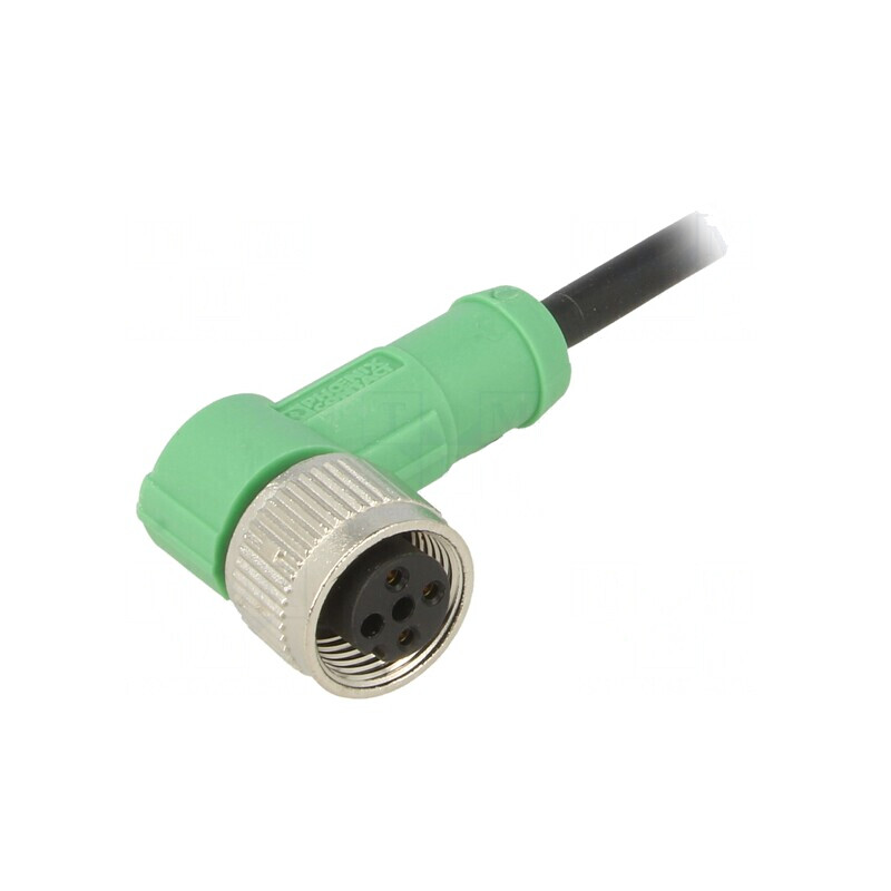 Cablu de conectare M12 unghi 1,5m 250VAC 4A | Electronic-mag.ro | Componente Electronice