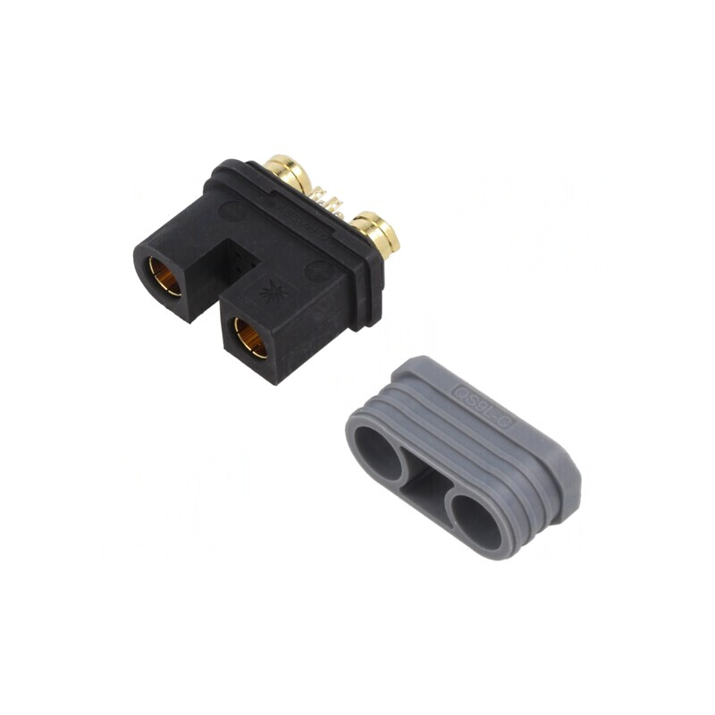 Mufă Alimentare DC Mamă 6 PIN Neagră pe Cablu | Electronic-mag.ro | Componente Electronice