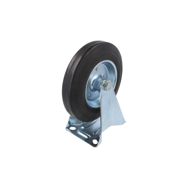 Roată de Transport Rigidă 200mm 230kg Guma | Electronic-mag.ro | Componente Electronice