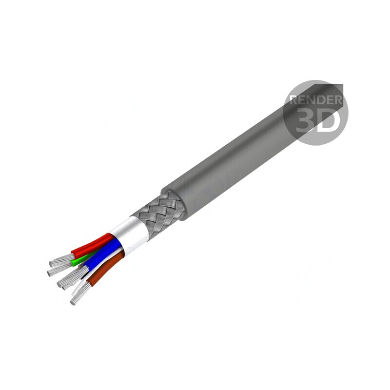 Cablu RS232 litat Cu PVC crom 30m | Electronic-mag.ro | Componente Electronice