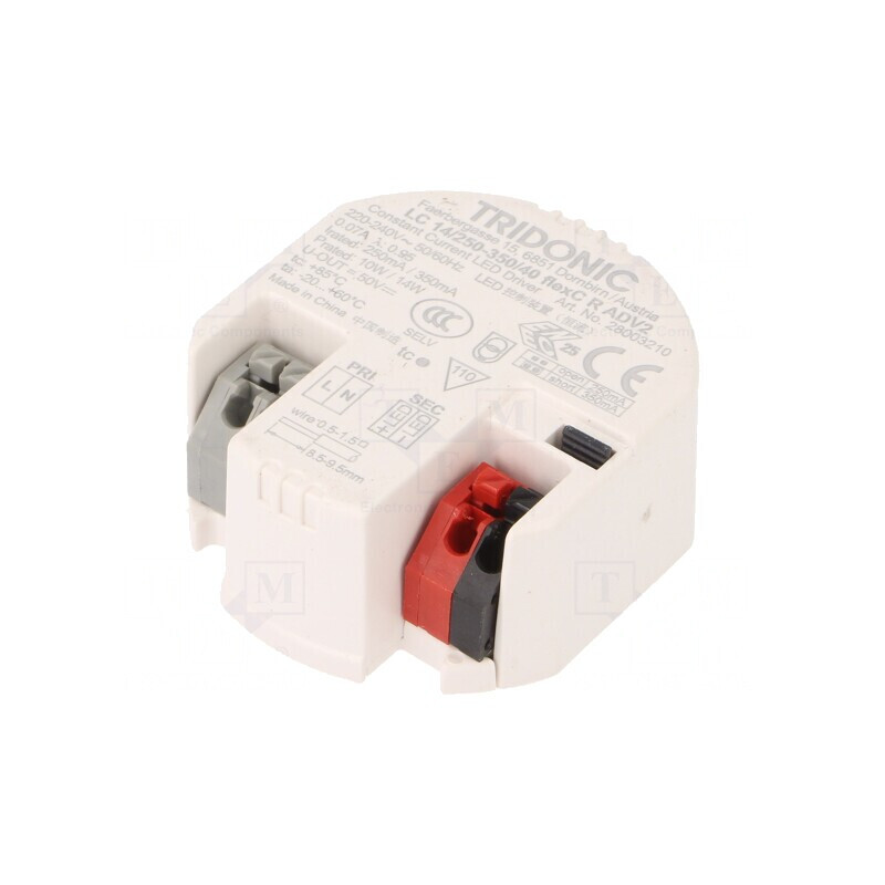 Alimentator LED 14W 24-40VDC 250-350mA 198-264VAC | Electronic-mag.ro | Componente Electronice
