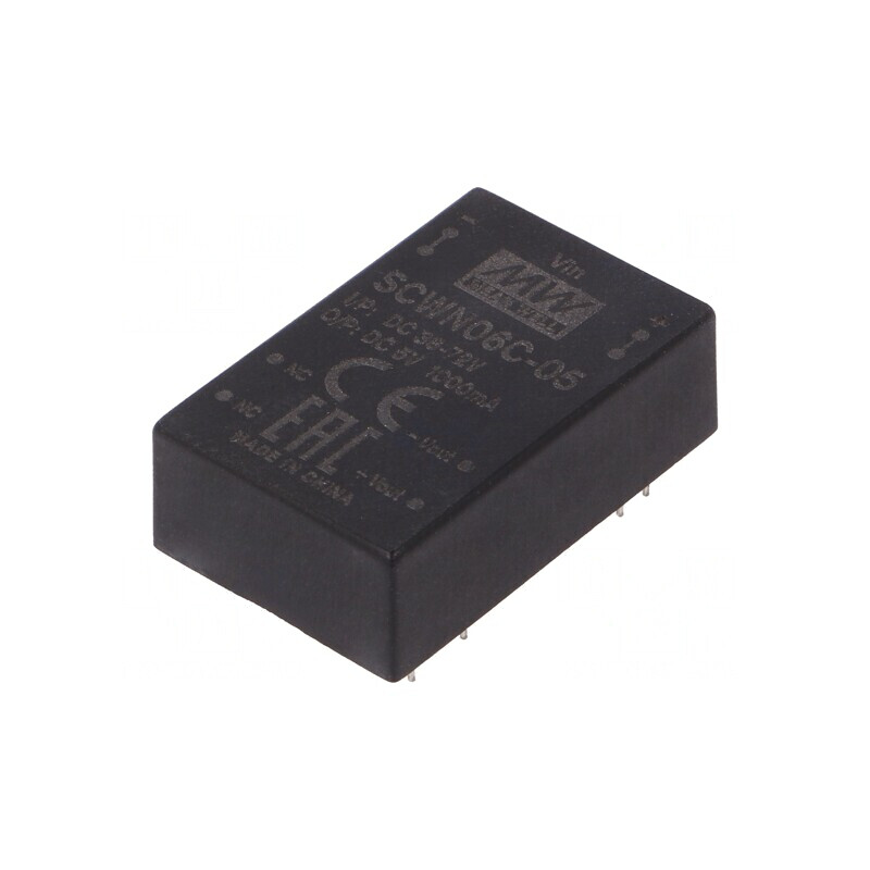 Convertor DC/DC 6W 36-72V la 5V 1000mA DIP24 | Electronic-mag.ro | Componente Electronice