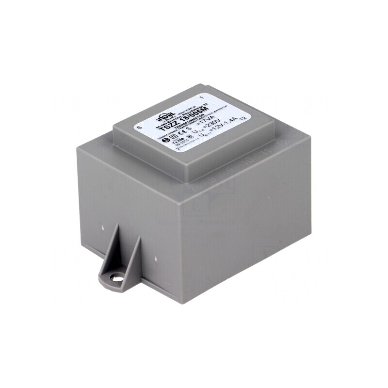 Transformator încapsulat 18VA 230VAC 12V 1.5A PCB | Electronic-mag.ro | Componente Electronice