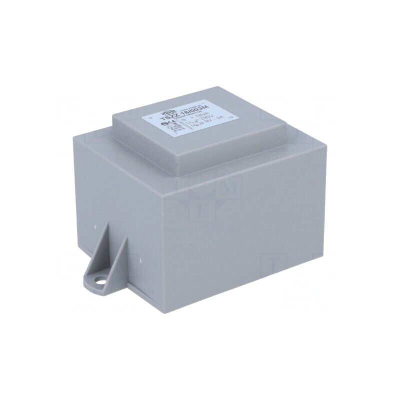 Transformator încapsulat 18VA 230V 9V 2A PCB 52mm | Electronic-mag.ro | Componente Electronice
