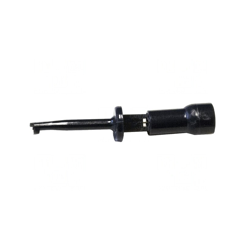 Clips de măsurare negru cu cârlig aurit 600V 3A | Electronic-mag.ro | Componente Electronice
