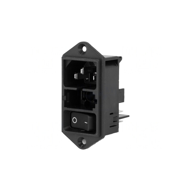 Conector Alimentare AC Soclu Tată 10A 250V IEC 60320 | Electronic-mag.ro | Componente Electronice