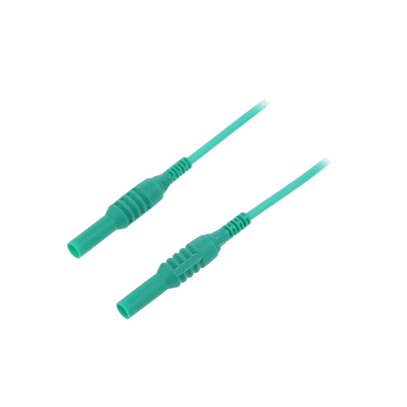 Cablu măsurare 1kVDC 10A 1,5m verde silicon | Electronic-mag.ro | Componente Electronice