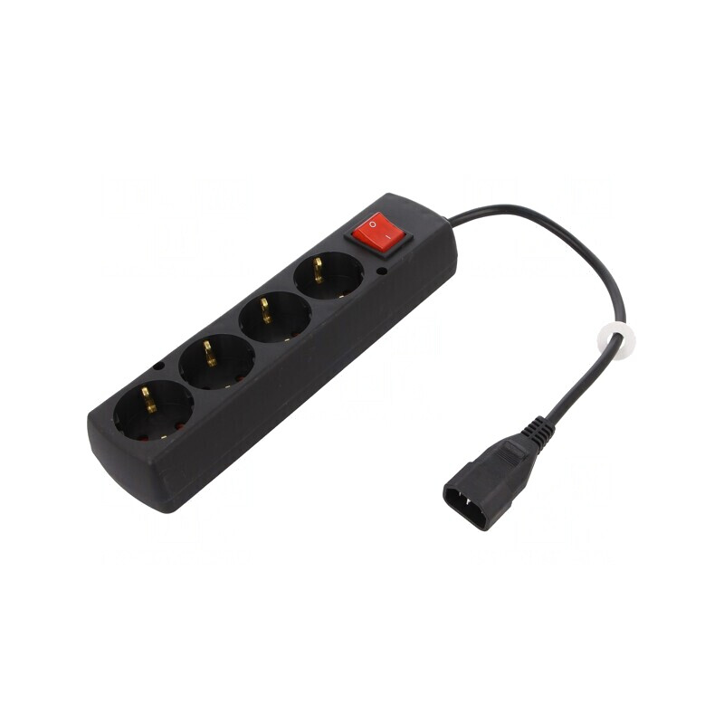 Cablu Priză 3x1mm2 IEC C14 0,3m 4 Prize | Electronic-mag.ro | Componente Electronice Cablu Priză 3x1mm2 IEC C14 0,3m 4 Prize | Electronic-mag.ro | Componente Electronice