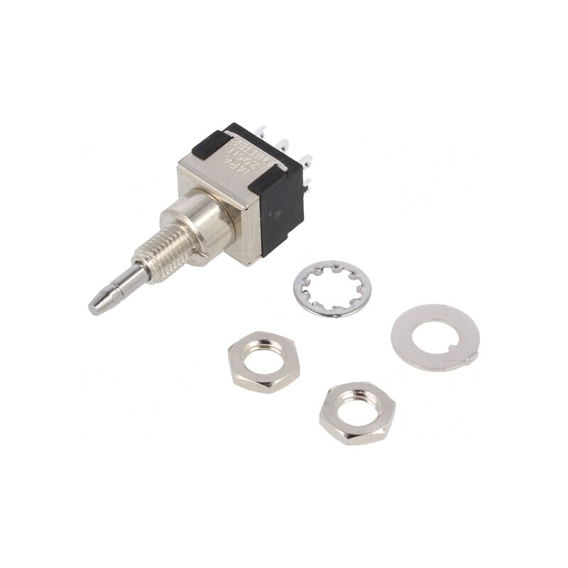 Comutator cu apăsare DPDT 6A 125VAC 6VDC | Electronic-mag.ro | Componente Electronice