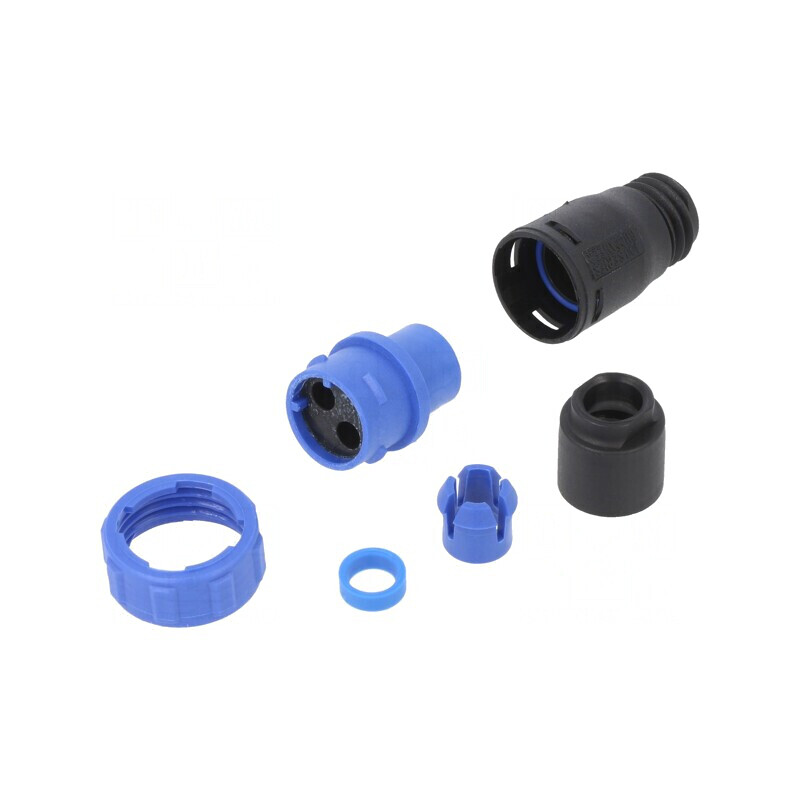 Conector Circular Mufă Mamă 2 PIN fără Contacte pe Cablu | Electronic-mag.ro | Componente Electronice