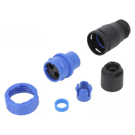Conector Circular Mufă Mamă 2 PIN fără Contacte pe Cablu | Electronic-mag.ro | Componente Electronice