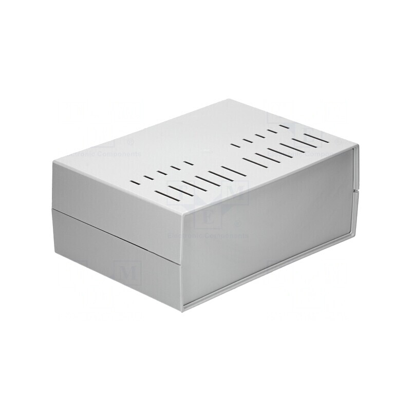 Carcasă ventilată gri 294x217x120mm | Electronic-mag.ro | Componente Electronice