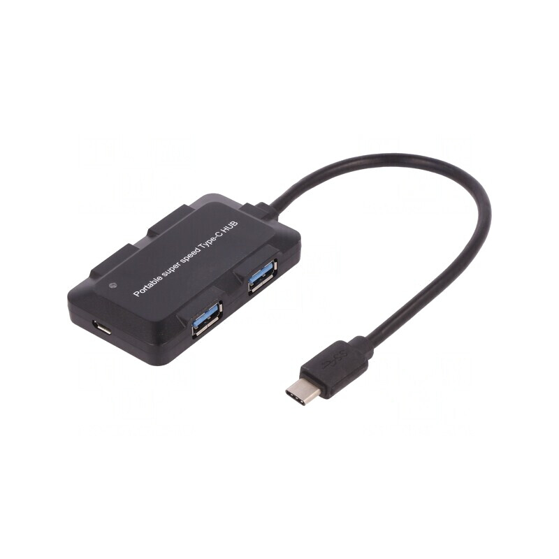 Hub USB 4 Porturi USB A și USB C Negru 10Gbps 0,2m | Electronic-mag.ro | Componente Electronice Hub USB 4 Porturi USB A și USB C Negru 10Gbps 0,2m | Electronic-mag.ro | Componente Electronice