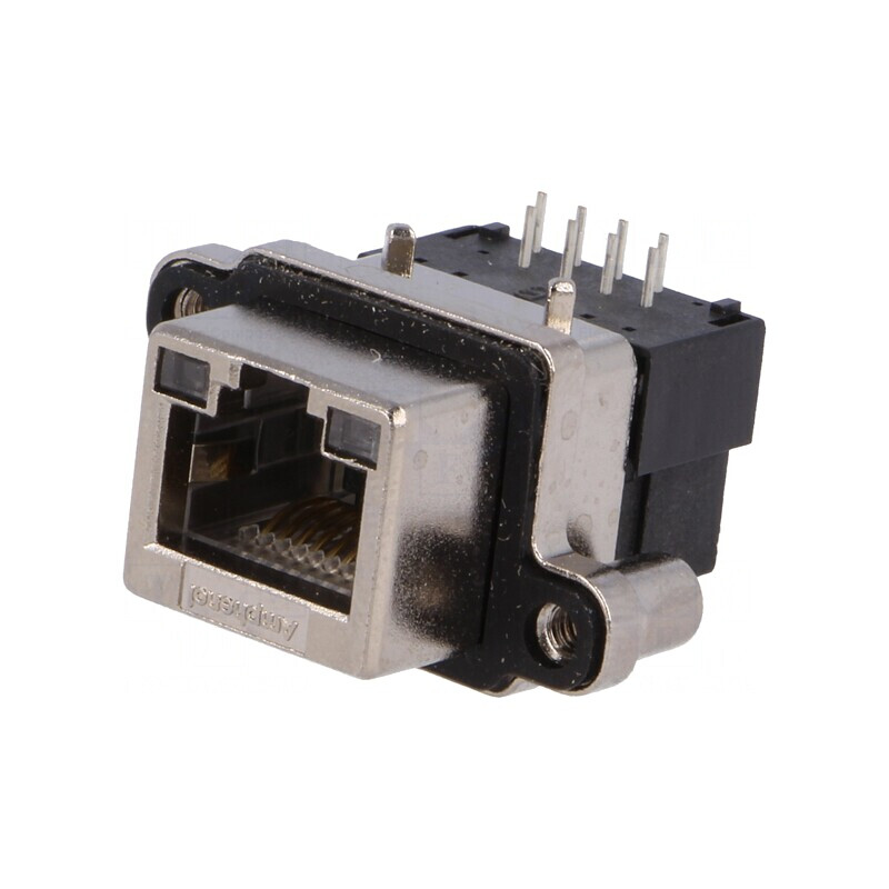 Soclu RJ45 IP67 Montare Panou 90° | Electronic-mag.ro | Componente Electronice