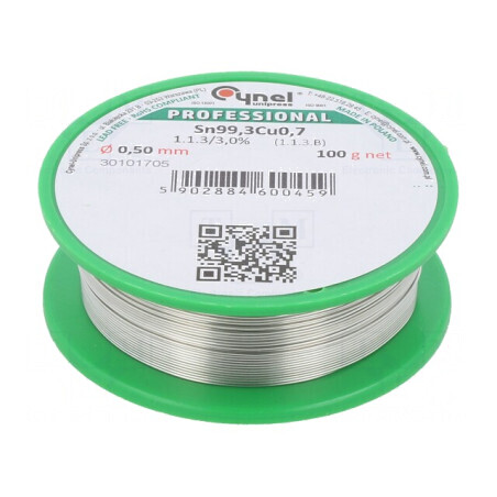 Sârmă de Lipit Fără Plumb 0,5mm 100g Bobină | Electronic-mag.ro | Componente Electronice