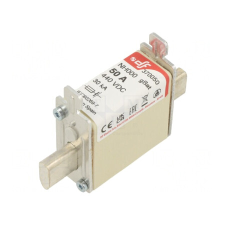 Siguranță ceramică industrială 50A 440VDC | Electronic-mag.ro | Componente Electronice