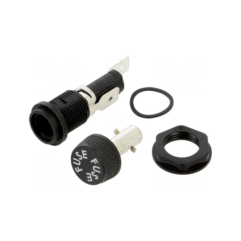 Soclu Siguranțe 5x20mm 16A Panou | Electronic-mag.ro | Componente Electronice