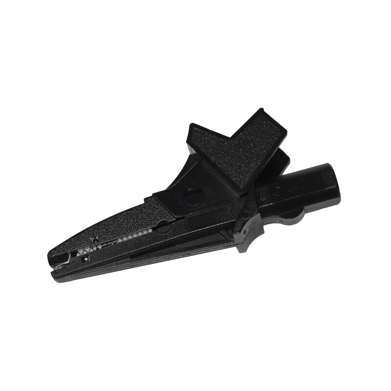 Bornă crocodil cu izolație 20A neagră 16mm 1kV | Electronic-mag.ro | Componente Electronice