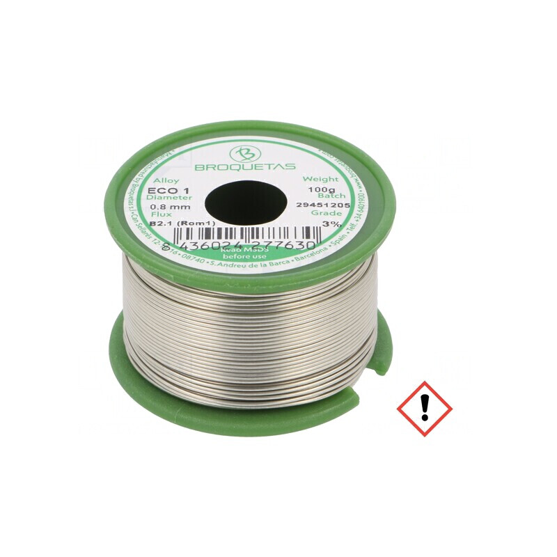 Sârmă de lipit fără plumb 0,8mm 0,1kg | Electronic-mag.ro | Componente Electronice