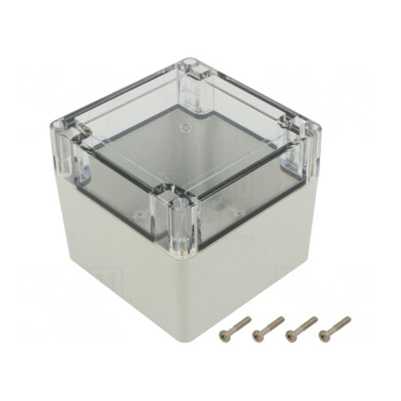 Carcasă Universală cu Bucșă din Alamă 105x105x90mm | Electronic-mag.ro | Componente Electronice