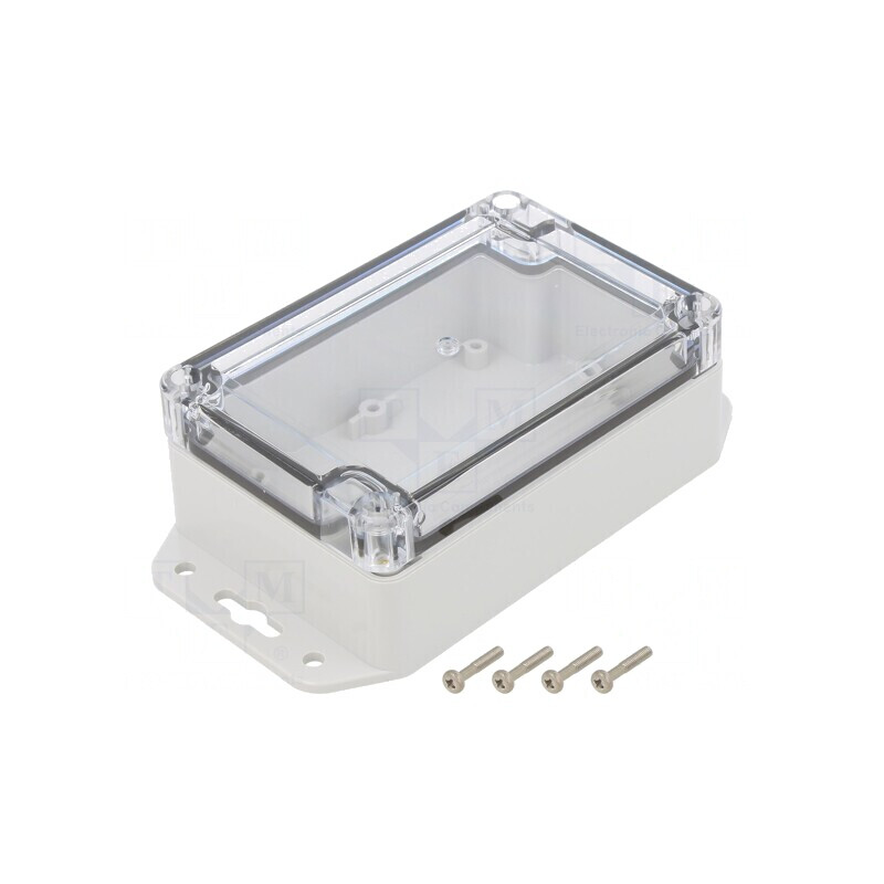 Carcasă Universală Gri Deschis 80x120x45mm ABS | Electronic-mag.ro | Componente Electronice