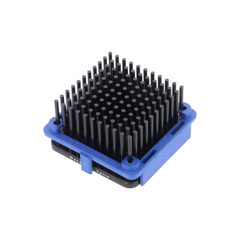 Radiator cu aripioare BGA negru 40x40mm | Electronic-mag.ro | Componente Electronice