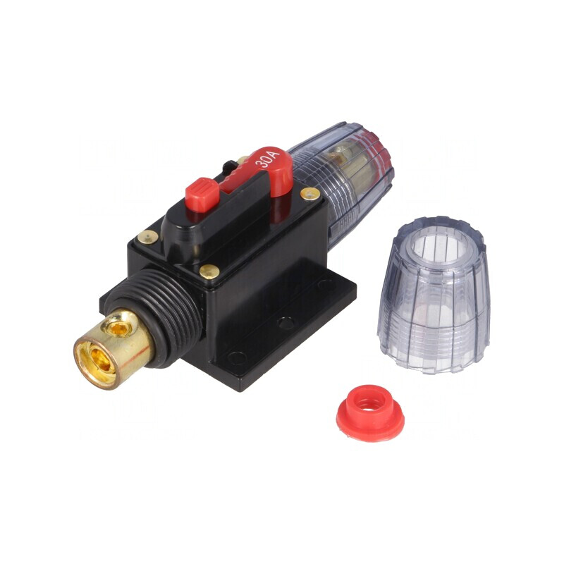 Siguranță automată auto 30A neagră 12-24VDC | Electronic-mag.ro | Componente Electronice