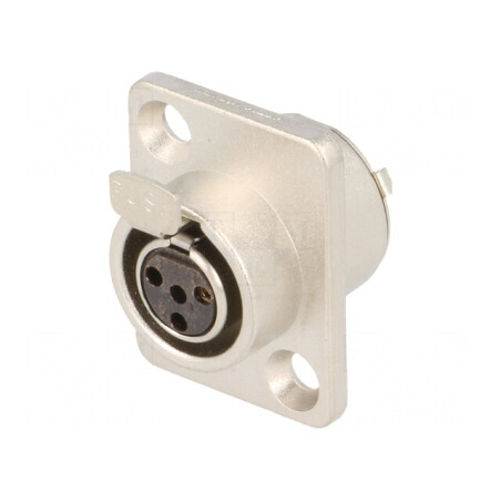 Soclu XLR Mini Mamă 4 Pin Lipire 5A 0,5mm2 | Electronic-mag.ro | Componente Electronice