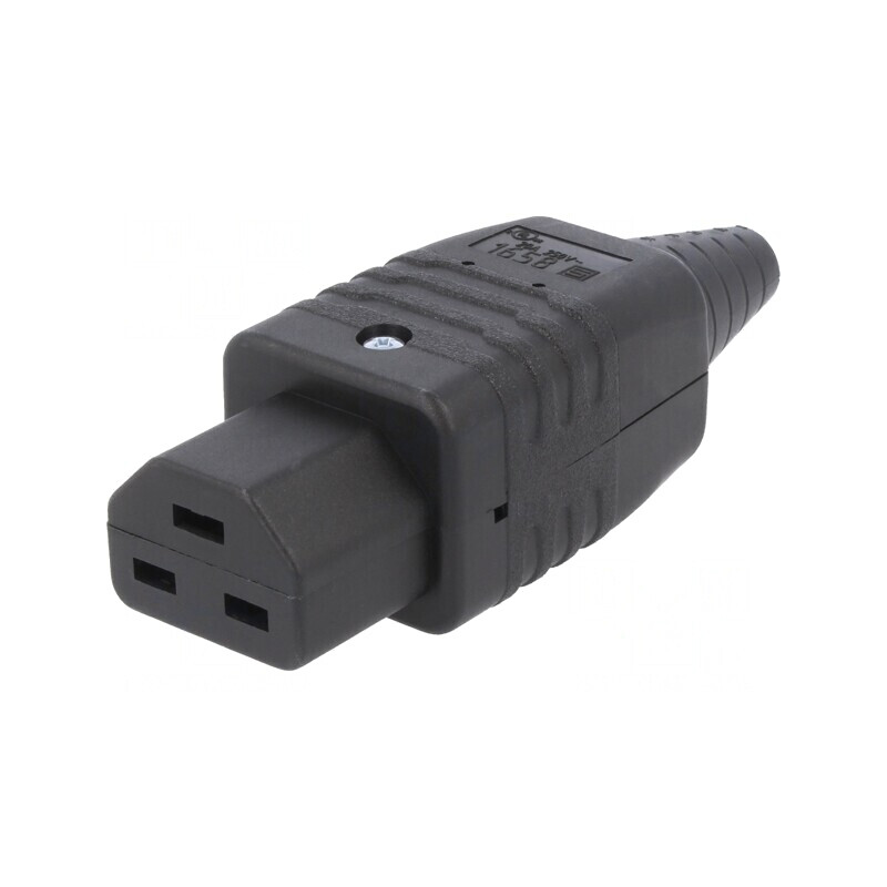 Conector Alimentare AC 16A 250V Mufă Mamă Drept IEC 60320 | Electronic-mag.ro | Componente Electronice