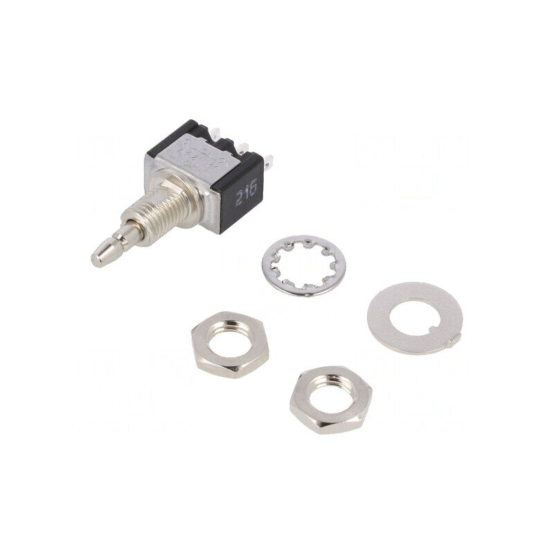 Comutator apăsabil SPDT 3A 125VAC ON-(ON) | Electronic-mag.ro | Componente Electronice