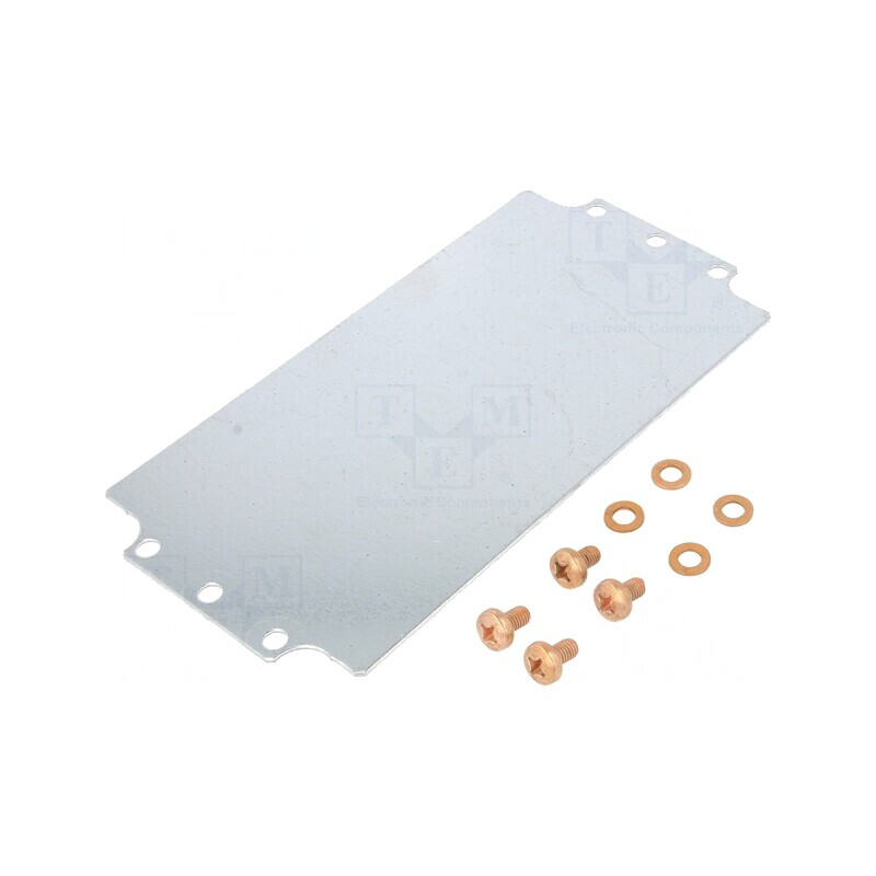 Placă de montare oțel 105.8mm x 206.7mm Serie 1590Z | Electronic-mag.ro | Componente Electronice