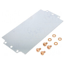 Placă de montare oțel 105.8mm x 206.7mm Serie 1590Z | Electronic-mag.ro | Componente Electronice