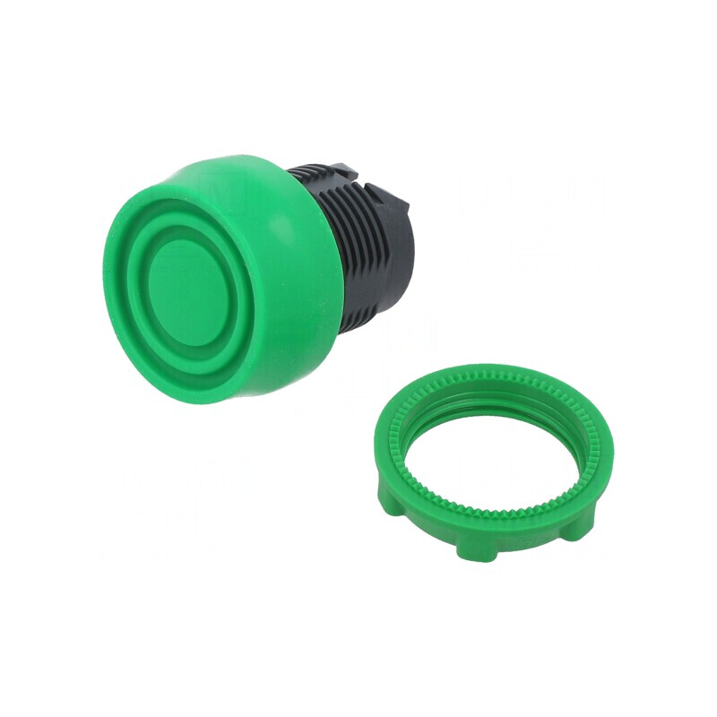 Comutator Apăsare 22mm Verde | Electronic-mag.ro | Componente Electronice