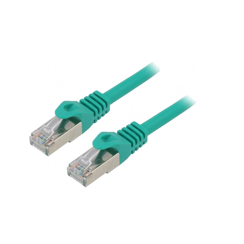 Cablu Patch S/FTP Cat 6a Cupru LSZH Verde 15m Cablexpert | Electronic-mag.ro | Componente Electronice