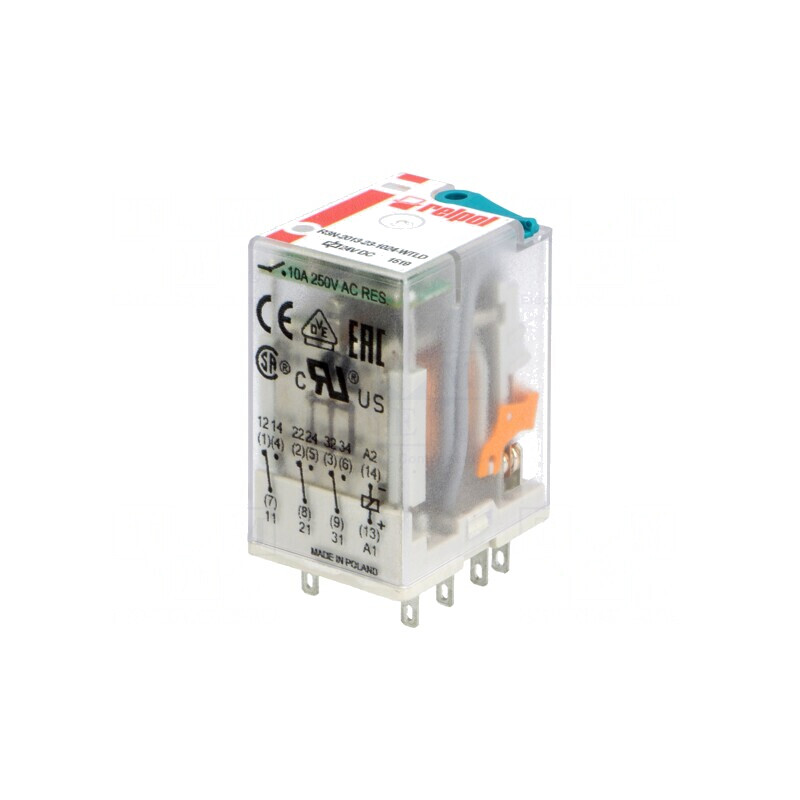 Releu Electromagnetic 3PDT 24VDC 20A | Electronic-mag.ro | Componente Electronice