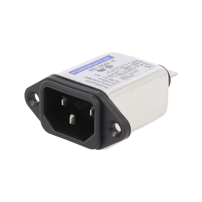 Conector Alimentare AC Soclu Tată 6A 250V | Electronic-mag.ro | Componente Electronice