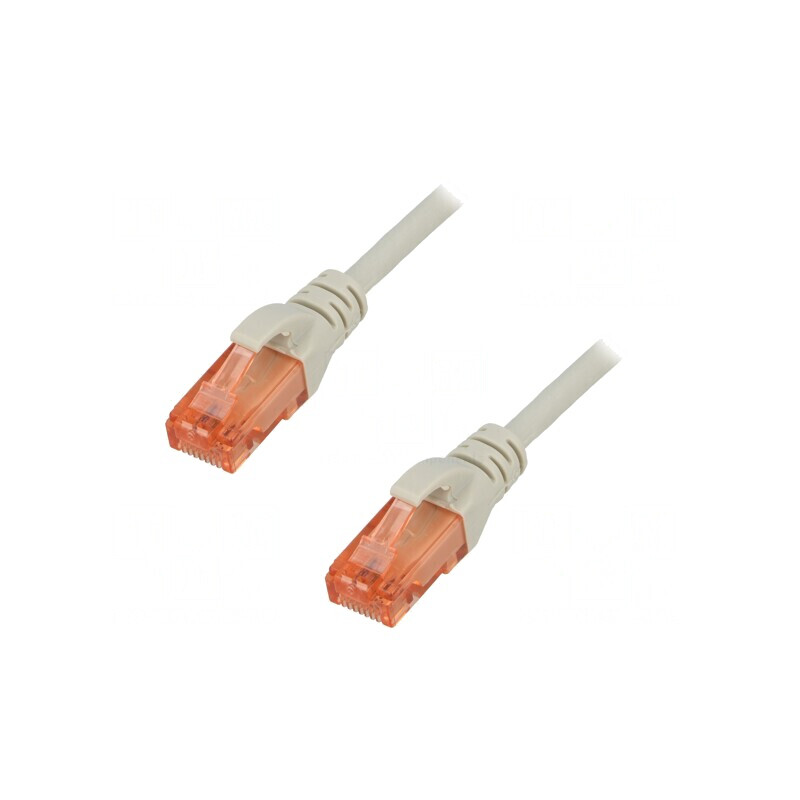 Patch cord U/UTP Cat6 15m gri LSZH | Electronic-mag.ro | Componente Electronice