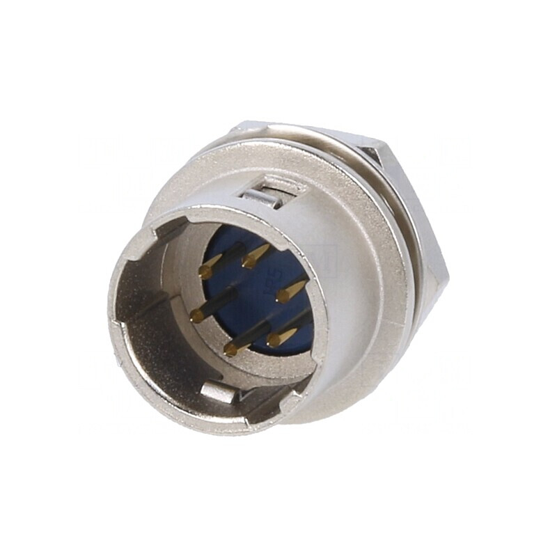Conector circular HR10 push-pull soclu 2A aurit 6 PIN-uri | Electronic-mag.ro | Componente Electronice