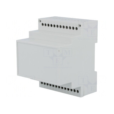 Carcasă DIN 90mm x 71mm x 71mm Noryl Gri | Electronic-mag.ro | Componente Electronice