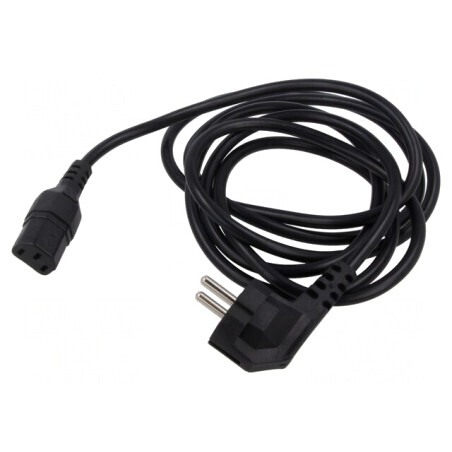 Cablu Alimentare 3x0.75mm2 Unghiular IEC C13 | Electronic-mag.ro | Componente Electronice