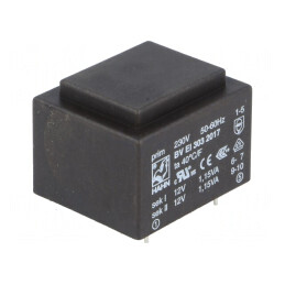 Transformator încapsulat 2,3VA 230V 12V PCB | Electronic-mag.ro | Componente Electronice