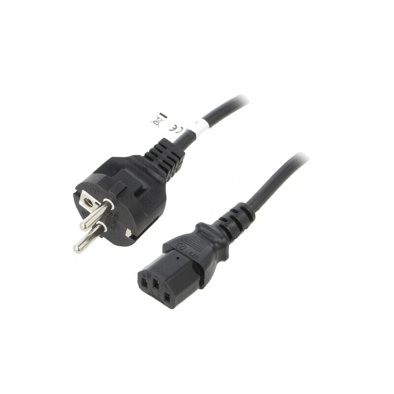 Cablu de alimentare IEC C13-C14 5m negru 10A 250V | Electronic-mag.ro | Componente Electronice Cablu de alimentare IEC C13-C14 5m negru 10A 250V | Electronic-mag.ro | Componente Electronice